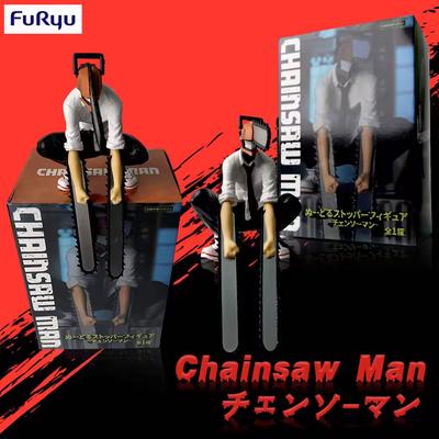 Original Chainsaw Man Anime Model Denji Action Figure PVC Chainsaw Man Noodle Stopper Figurine Adult Set Model Toy