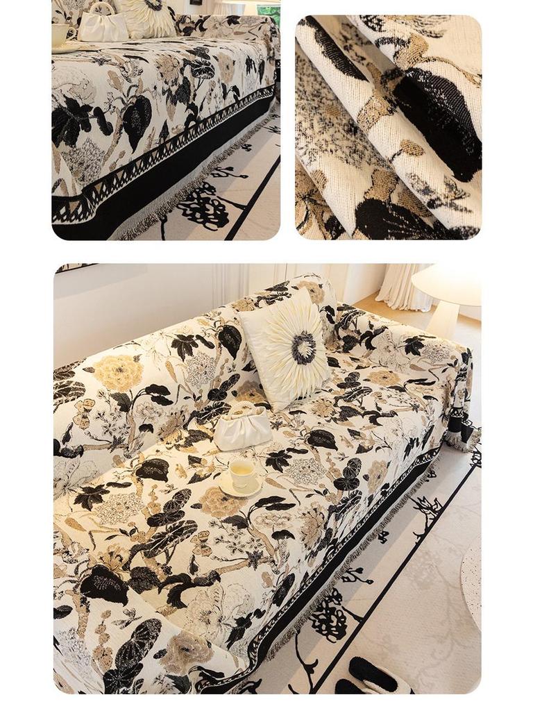 Chenille Anti-Scratch Sofa Cover Blanket - Universal, Dustproof, All-Season Protection