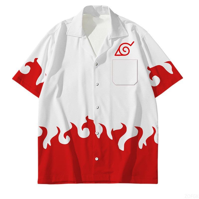 Cross Border New Ninja 3D Printed Summer Men's Short Sleeved Shirt for Foreign Trade