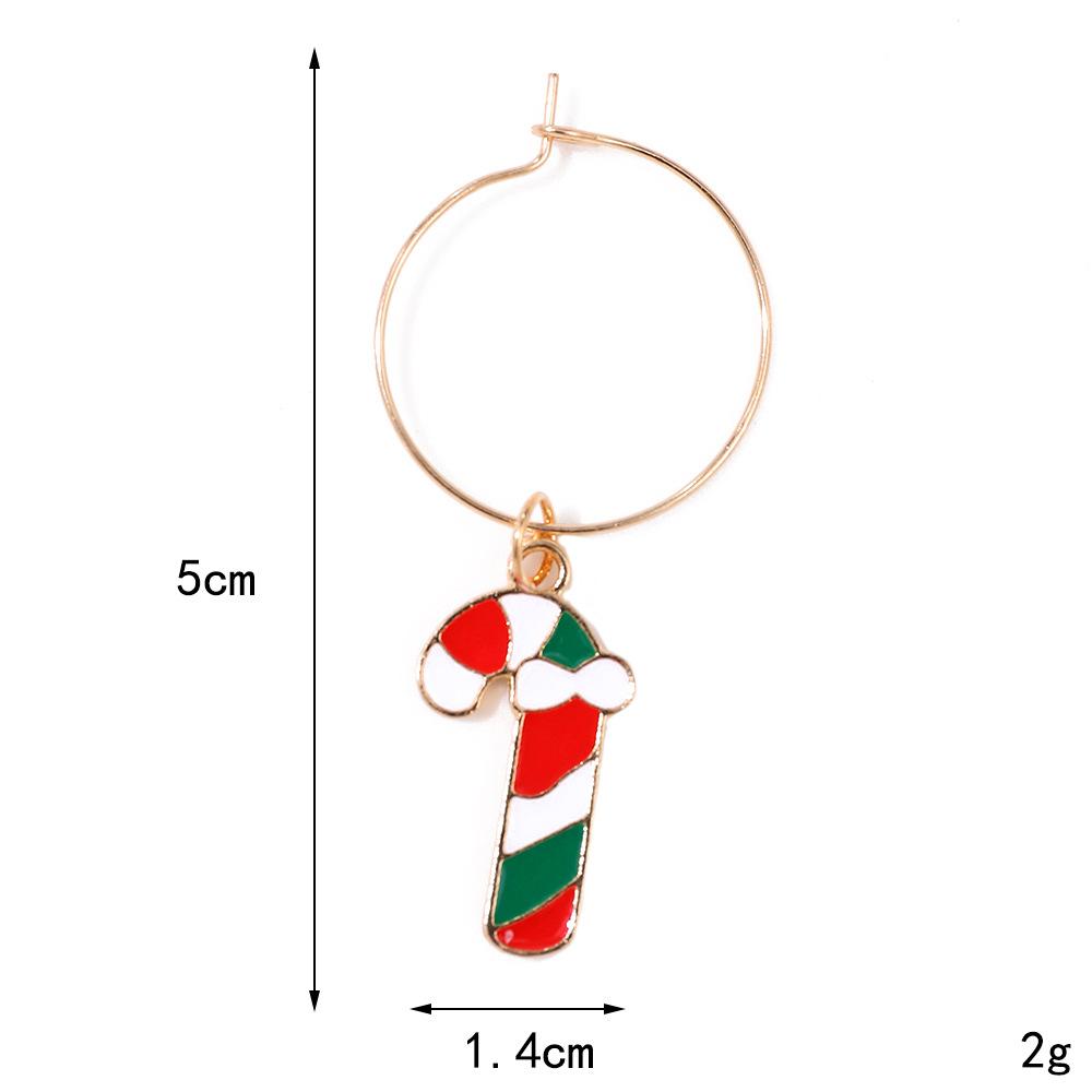 Christmas Wine Glass Charms Markers Rings Identifier Vintage Christmas Party Supplies Labels Tag Charms Markers Holiday Decor