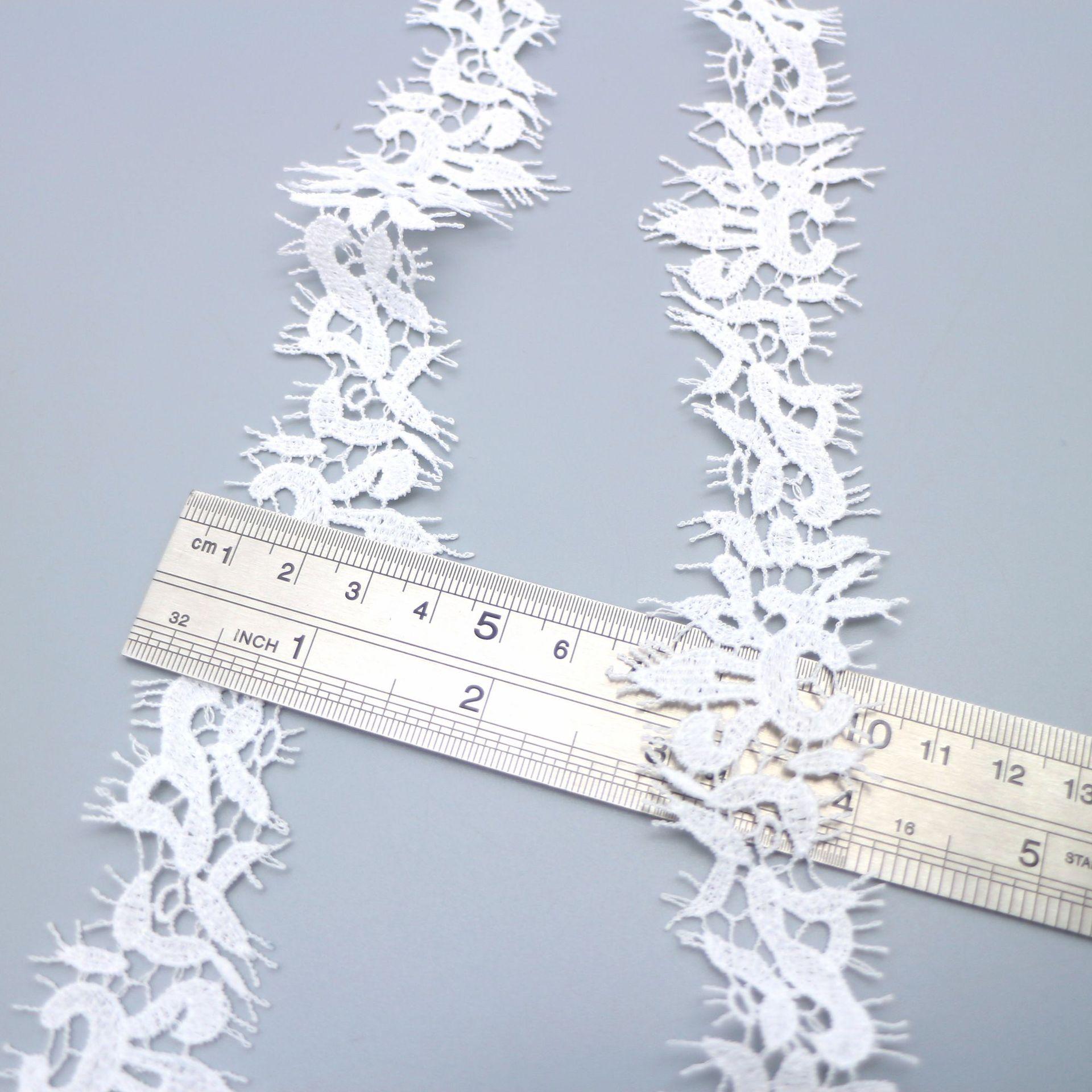 Водорастворимая Тонкая Линия Молочный Шелк Штрих-код Кружево Мода Маленький Ароматный Ветер Женские Кружевные Аксессуары Кружево RX40615