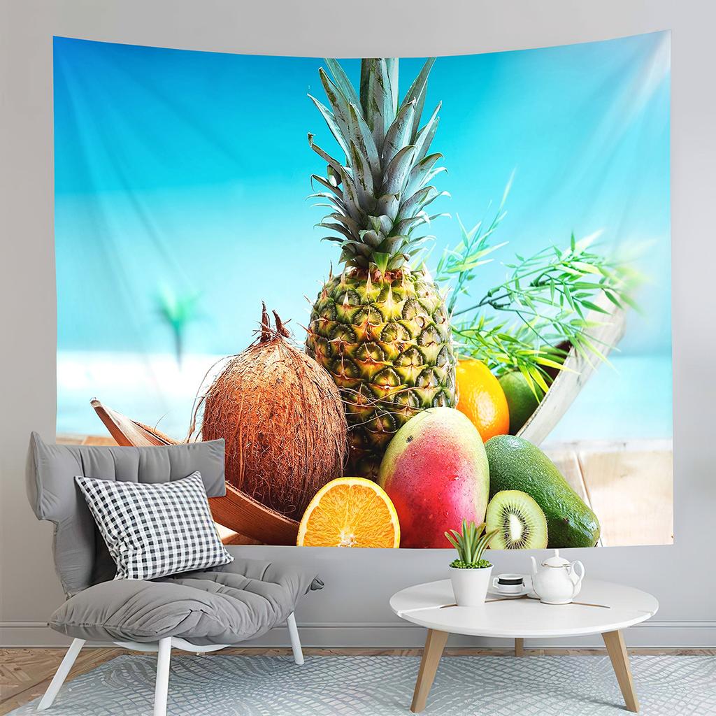 Farm Orchard Tapestry Delicious Fruit Tapestry Banana Grapes Tapestry Home Living Room Dorm Bedroom Aesthetics Decor Tapestries