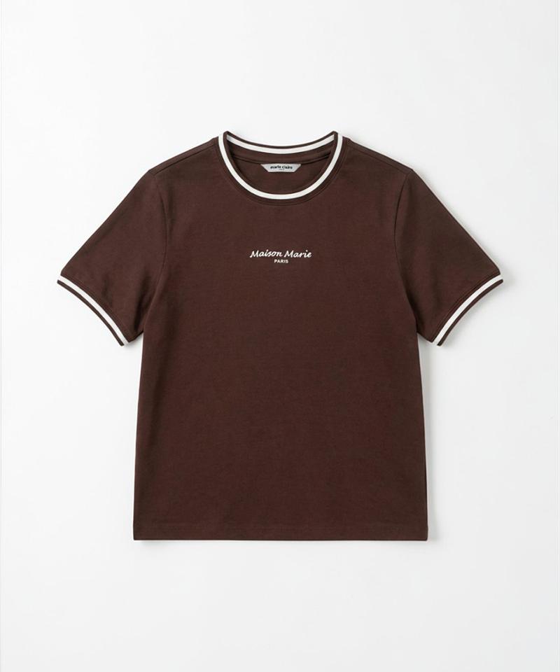 MARIE CLAIRE Maison Track Round Short Sleeve T-Shirt (Magbts17Mbr)