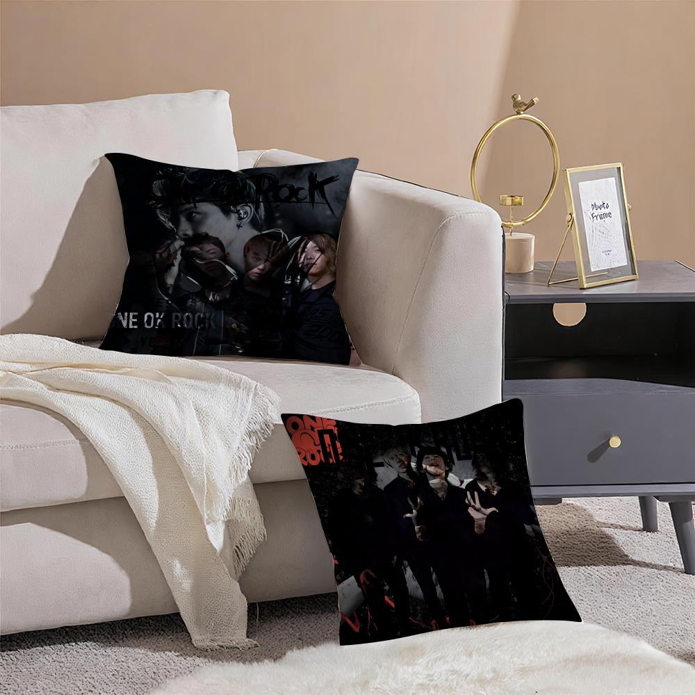 Band O-One Ok Rock Rock Ambitions Pillow Case Pattern Printed Pillowcase For Living Room Sofa Cushion Cover & Bedroom Decor