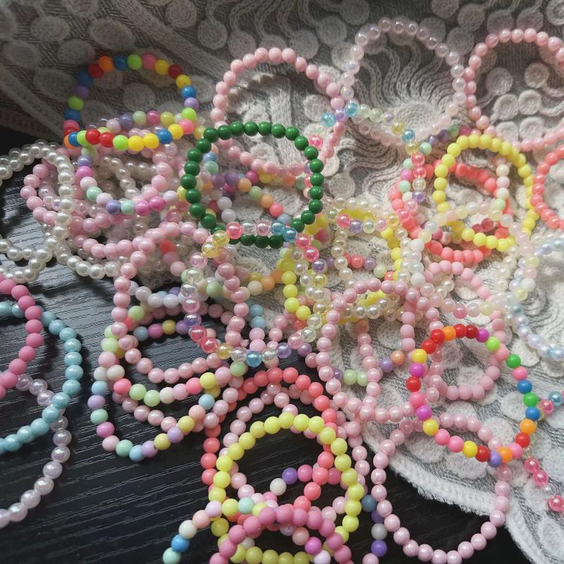 10-30 Braccialetti di Perline Colorate Bambini Ragazze Bomboniere per Feste di Compleanno Riempitivo per Pignatta Dolcetti Regali per Ospiti Baby Shower Matrimonio