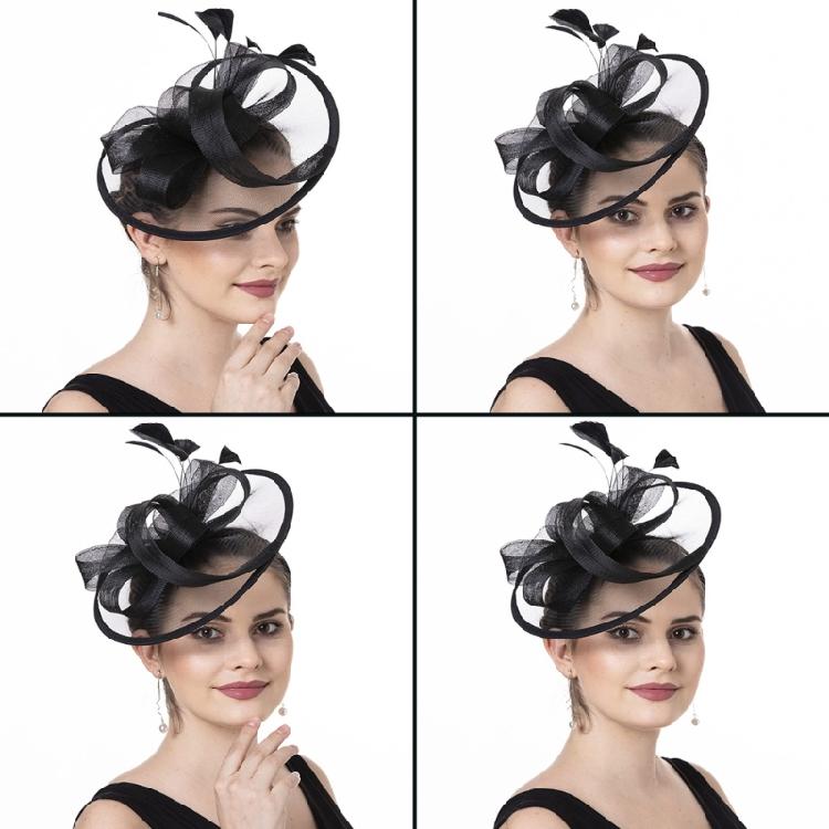Anspruchsvoller Fascinator Feder Kopfschmuck für Erwachsene Weiches Kopfstück Großartig für Mottopartys Mode Styling Accessoires