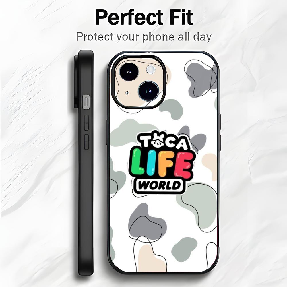 Fun Kids Game T-Toca Life World Phone Case Phone Case Soft Packaging Lightweight For iPhone17 16 15 14 13ProMax