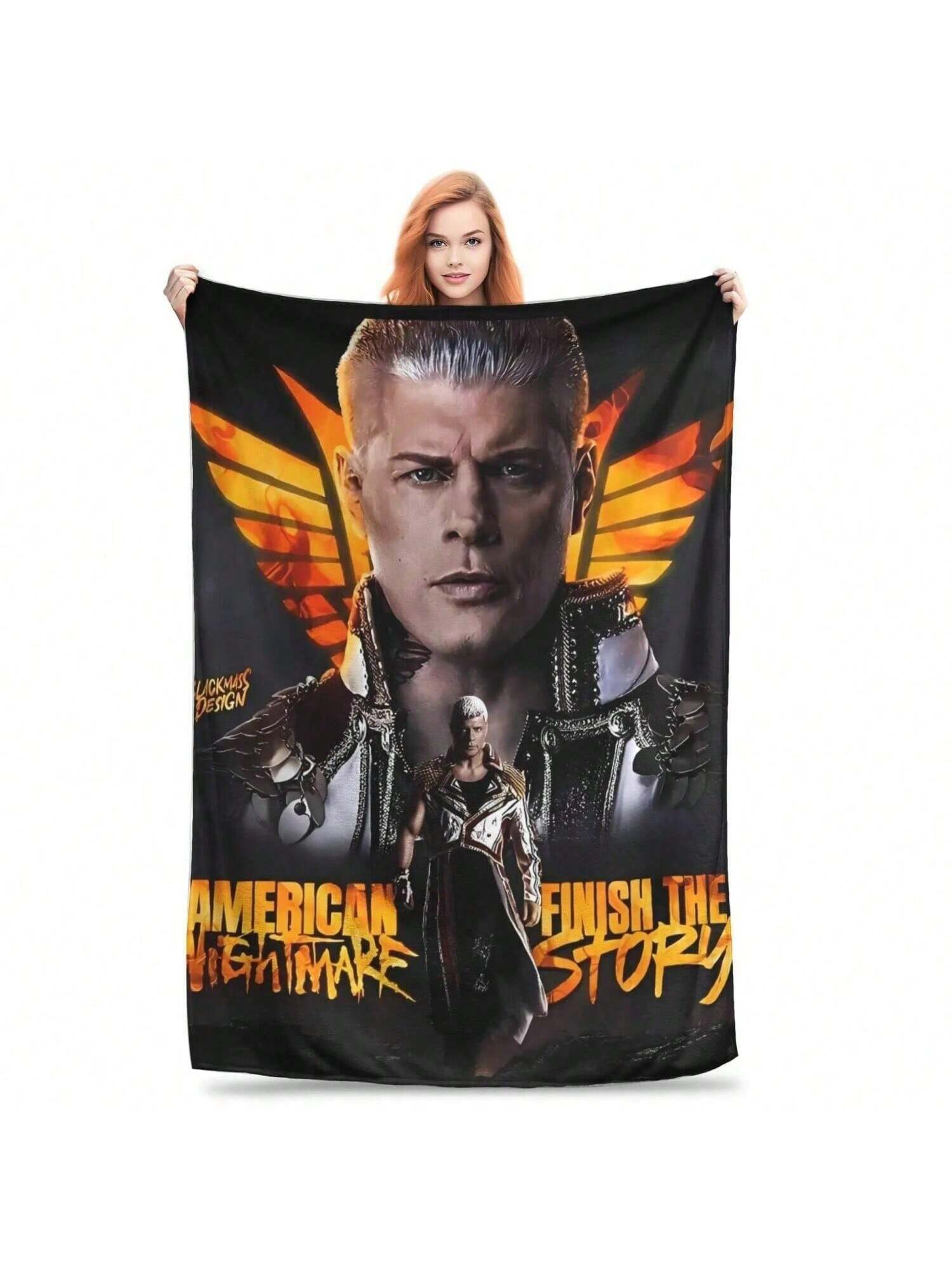 

Cody Rhodes Wrestling Plush Blanket Students Flannel Throw Blanket For Couch Bed Soft Design Quality Bedspread Gift 75X95CM