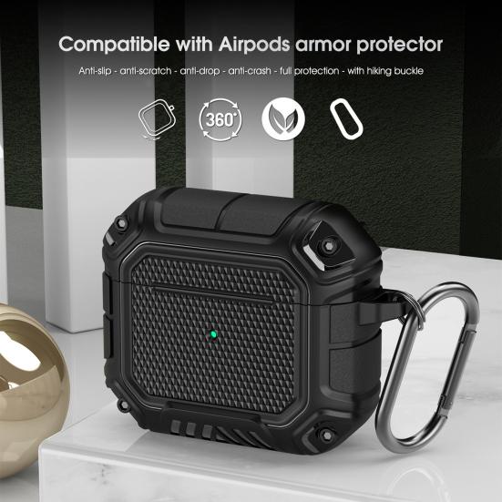 

Защитный чехол для наушников, противоударный, устойчивый к царапинам, водонепроницаемый, Bluetooth-совместимый защитный чехол для наушников для Airpods 3