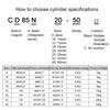 SMC Type CD85N/C85N10 12 16 20 25 ISO Standards Pneumatic Air Standard Single Rod Mini Cylinder Double Acting Stroke 10-225mm