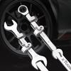 Dual Purpose Open-end Wrench Extender and Force Rod Extension Wrench Extension Rod Torque Wrench