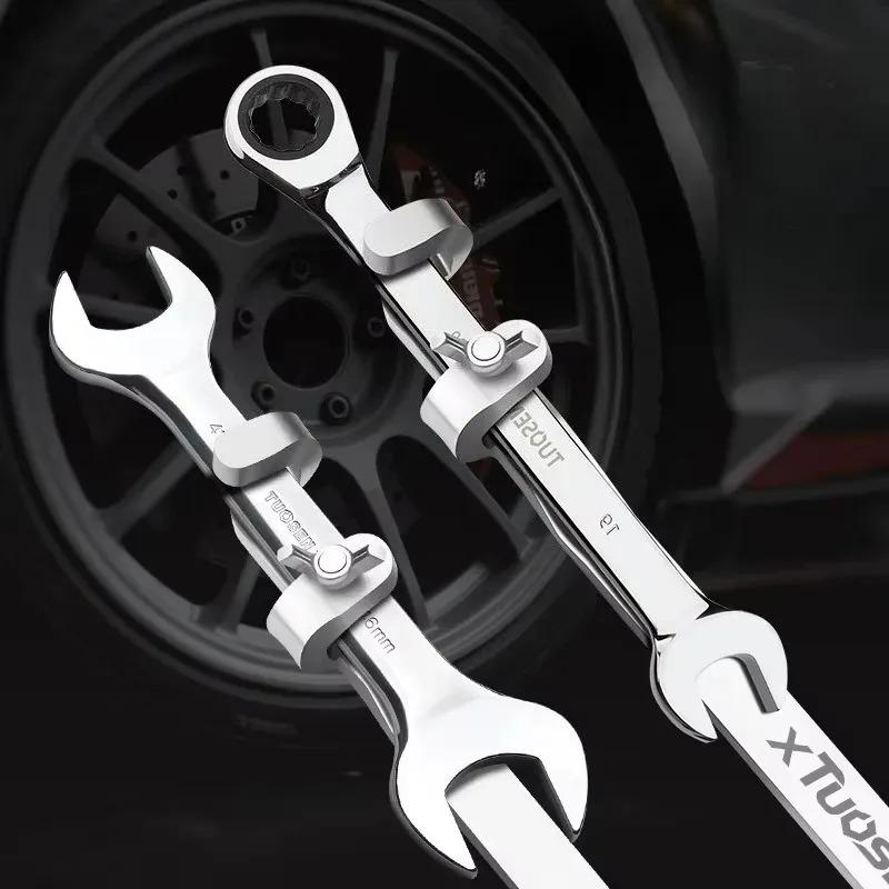 Dual Purpose Open-end Wrench Extender and Force Rod Extension Wrench Extension Rod Torque Wrench