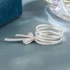 Ballet-Inspired Bow Ribbon Open Ring for Women