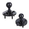Universal Ball Head Mount Base 17mm Ball Head to 1/4inch Male Adapter with Screw Aluminum Ball Head Adapter Bracket Base
