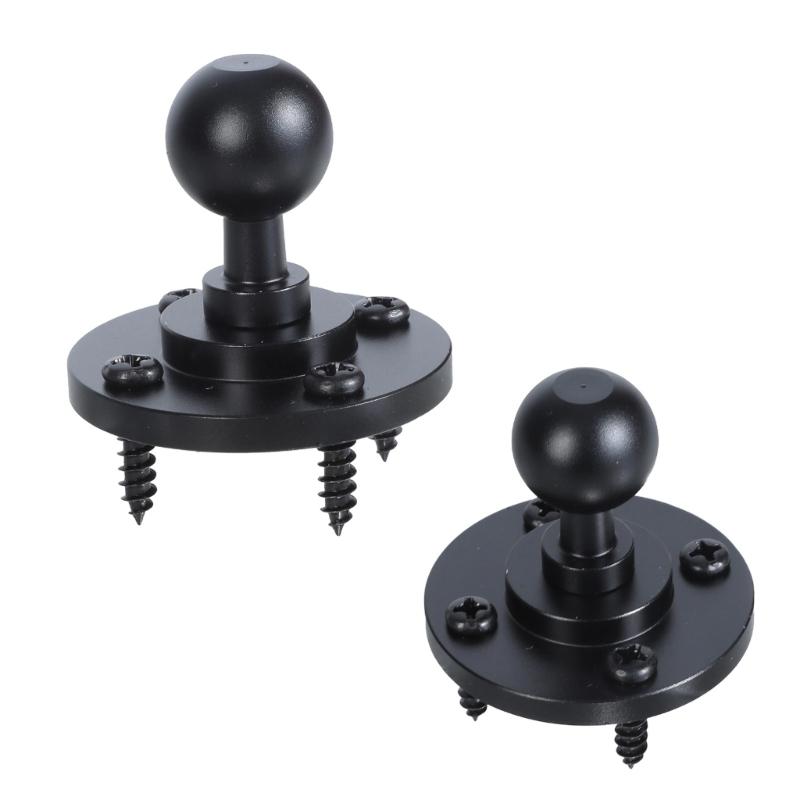 Universal Ball Head Mount Base 17mm Ball Head to 1/4inch Male Adapter with Screw Aluminum Ball Head Adapter Bracket Base