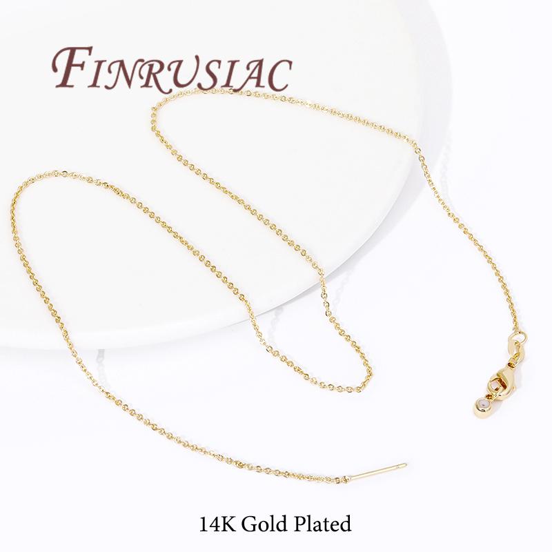 18K Gold Plated 45CM Chains Necklaces Accessories For DIY Jewelry Making Supplies,Necklace Findings