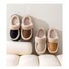 Fashion Hairy Slippers 2024 New Flat Bottomed Thick Plush Anti Slip Thick Bottom Ankle Cotton Slippers