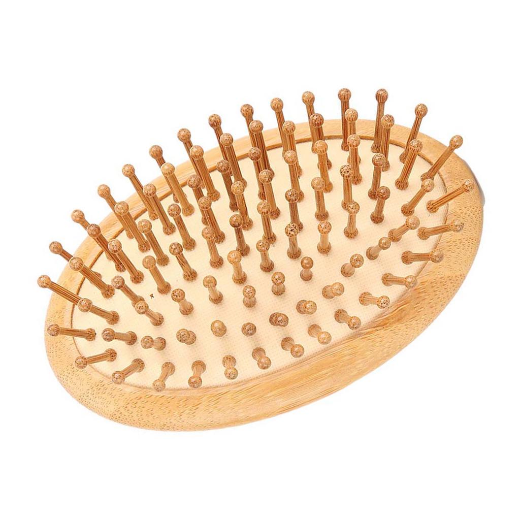 Wooden Massage Comb No Handle Scalp Care Styling Comb for Straight Curl HairComb