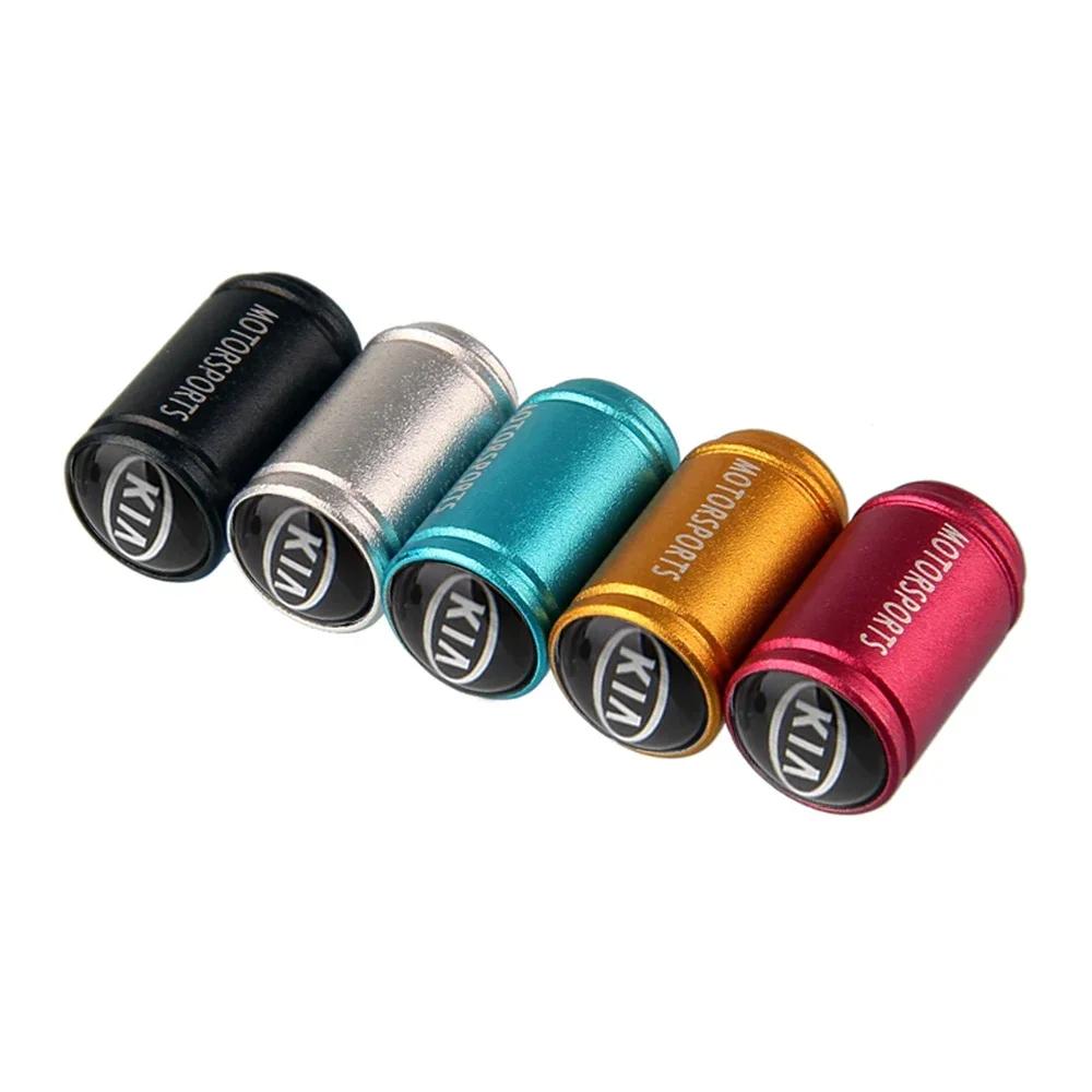 4pcs Car Tire Valve Cap Bike Wheel Valve Cover Tire Decor for KIA Ceed Rio Ceed Niro K3 Sportage Sorento Picanto Optima Cerato xmwcj44