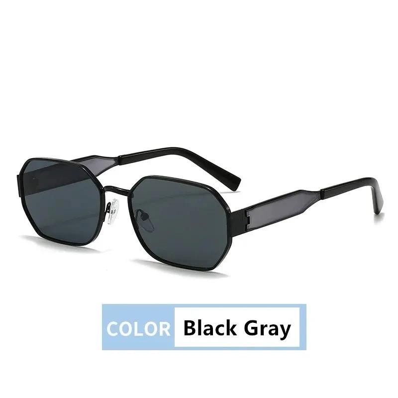 New Fashion Vintage Sunglasses Women Men Designer Retro Metal Rectangle Sun Glasses Female Male Popular Black Eyewear