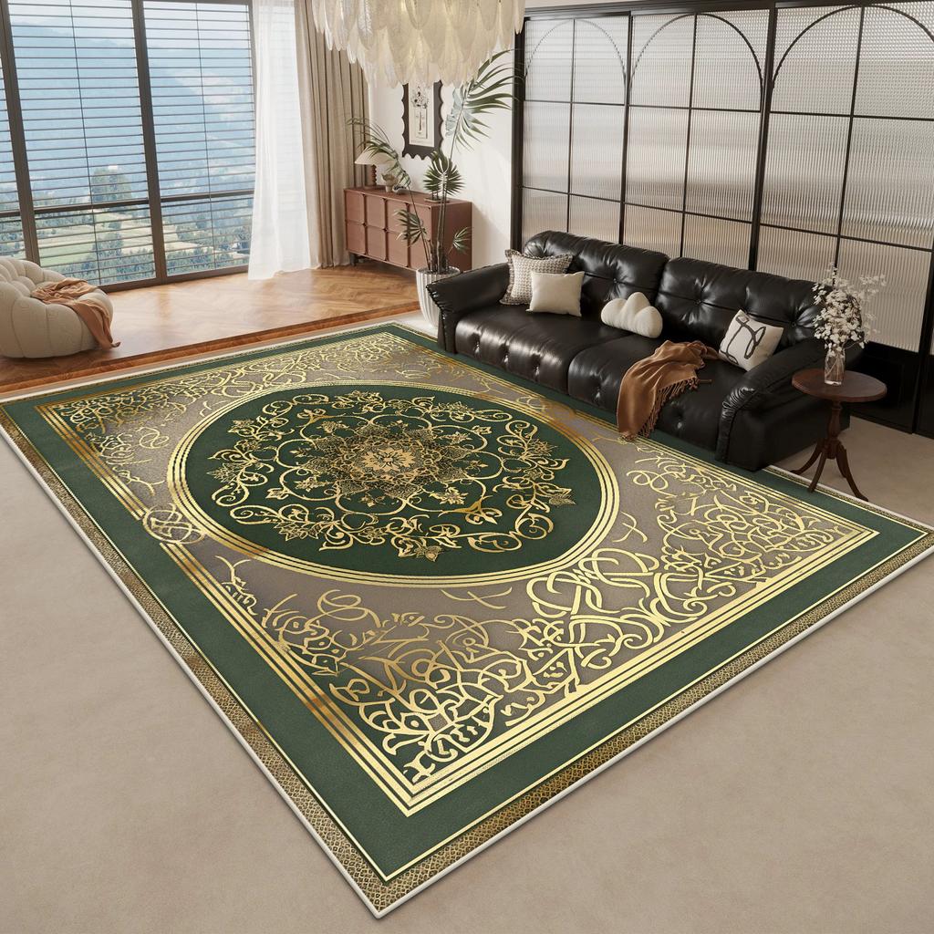 Zlatý Mramor Velké Obývací Pokojové Koberce Luxusní Dekorace Domov Ložnice Nadýchaný Plyšový Koberec 200x300cm Kancelářská Plocha Protiskluzové Měkké Podložky
