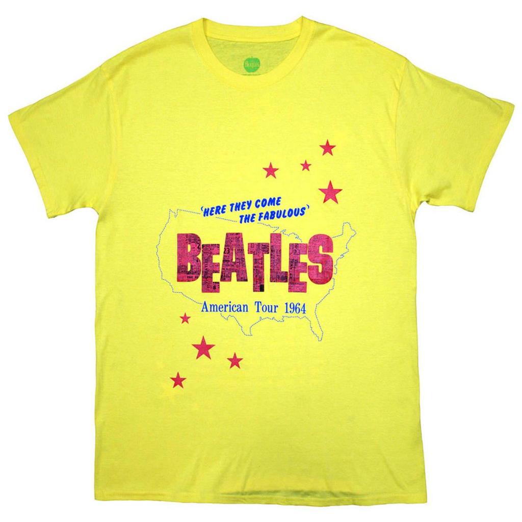 The Beatles Unisex Adult American Tour ´64 Back Print T-Shirt