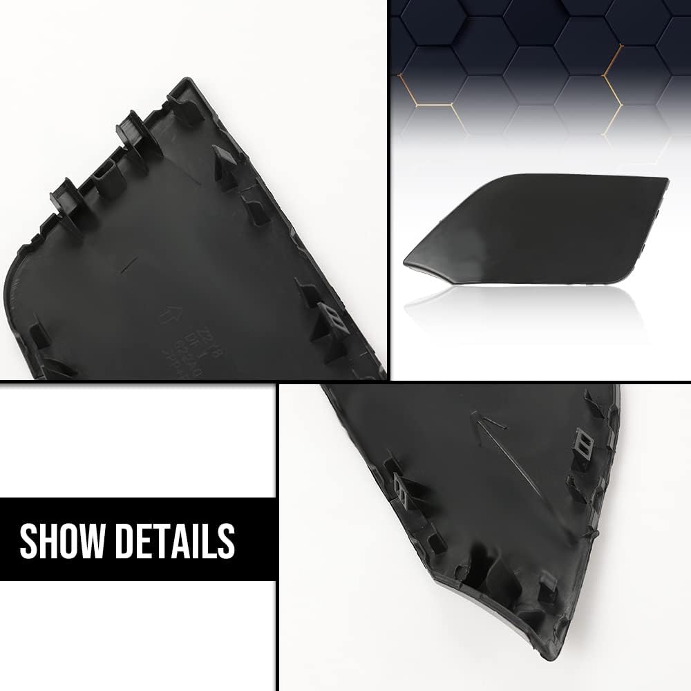 PIT66 Front Bumper Tow Hook Cover Compatible with 2017 2018 2019 2020 Nissan Rogue 622A0-6FL0H