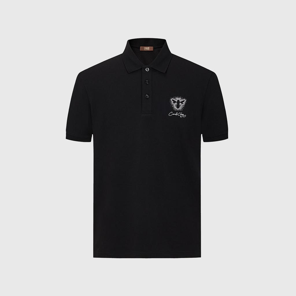 Exquisite Embroidery Men's Short-Sleeved Polo Shirt