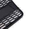RS4 Style Front Honeycomb Mesh Grille Grill Fit    A4 B7 S-Line 2005-2008