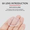 AV41 8x /6x Archery Scope Lens 45mm/35mm Diameter Convex Lenses Archery Compound Bow Scope For Bow Magnifier Accessories