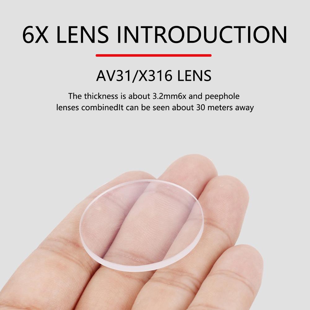 AV41 8x /6x Archery Scope Lens 45mm/35mm Diameter Convex Lenses Archery Compound Bow Scope For Bow Magnifier Accessories