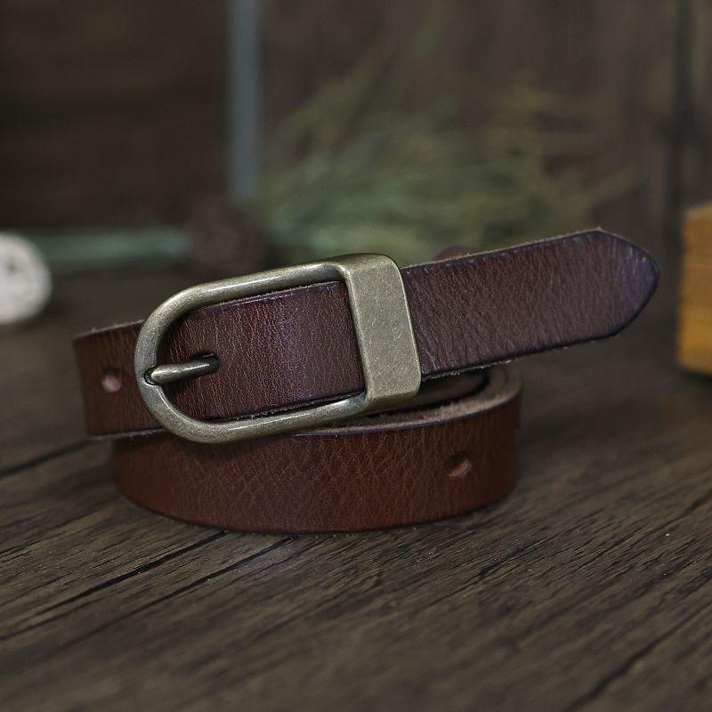 Belt female real pin buckle cowhide women's decoration fashionable and simple leather jeans belt versatile casual belt
