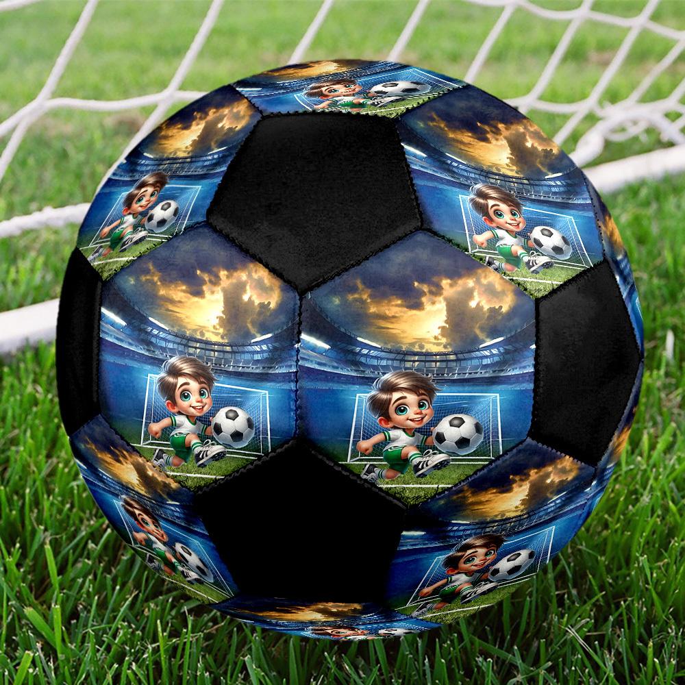 1pc Soccer Dream Adventure Soccer Balls Size 5 Machine-Stitched Ball, Sports League Outdoor Match Football Training Ball Futbol Voetbal. Q26156 Size 5