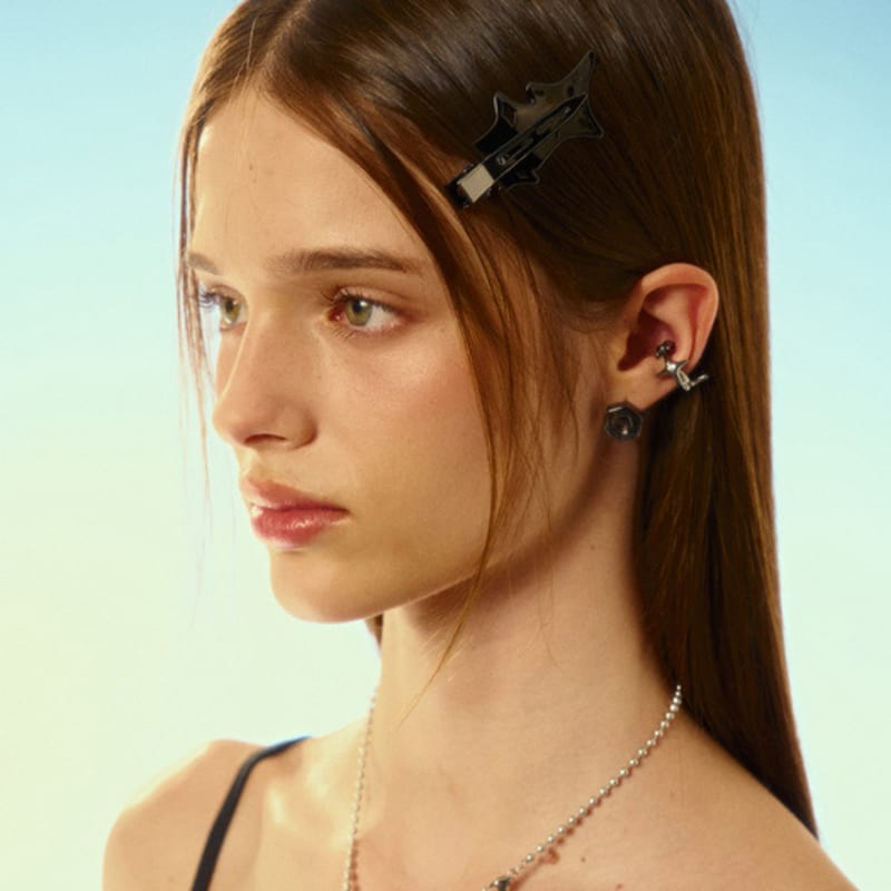 SENTIMENTS NO.542 [BLACK] SURFBOARD DIAMOND HAIR PIN 2set