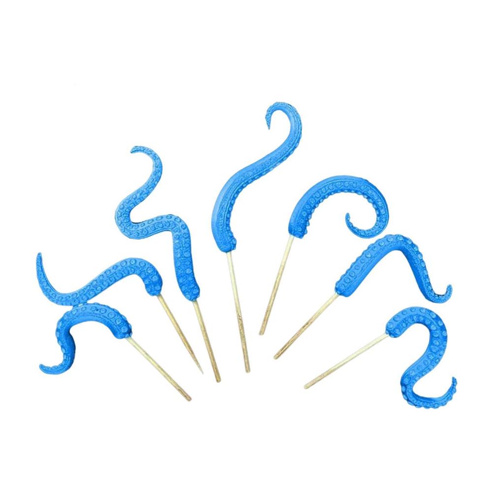 7 Pieces Octopus Tentacle Plant Stakes Resin Weatherproof Fun Practical Post