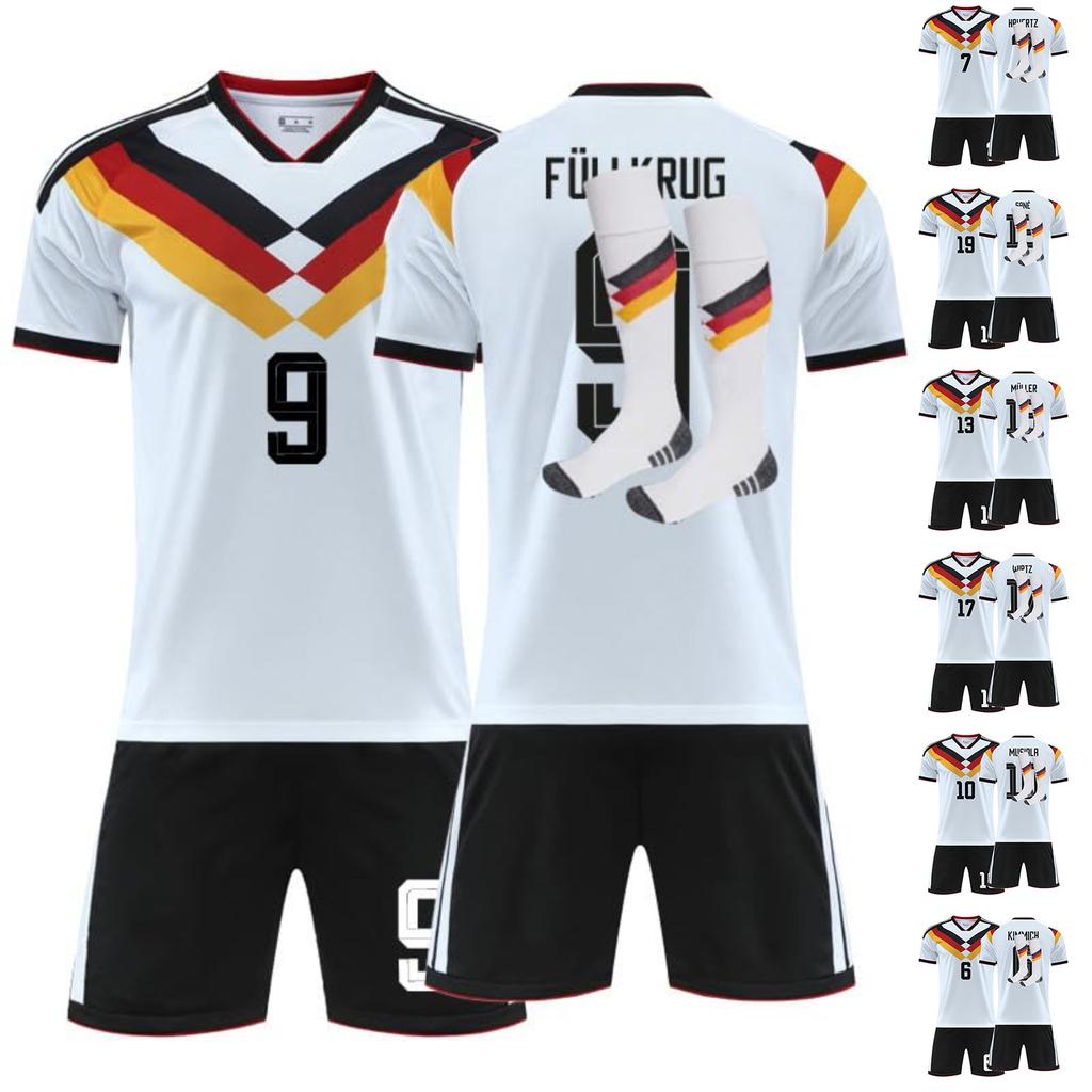 26England Auswärtstrikots Sportteam Uniform Set Fußball Trainingsanzug Set