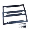 US Registration Plate Frame Car Carbon Fiber Texture Auto Tag Holder