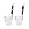 Boil Basket Frying Food Basket Portable Hot Pot Colander Pasta Strainer Noodles Colander for Chips Cooking Draining Barbecue