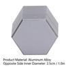 Billiard Chalk Lightweight and Portable Mini Billiard Chalk Hexagonal Pool Cue Chalk Box Billiard Accessories Holder, Case, Holder, (Gray)