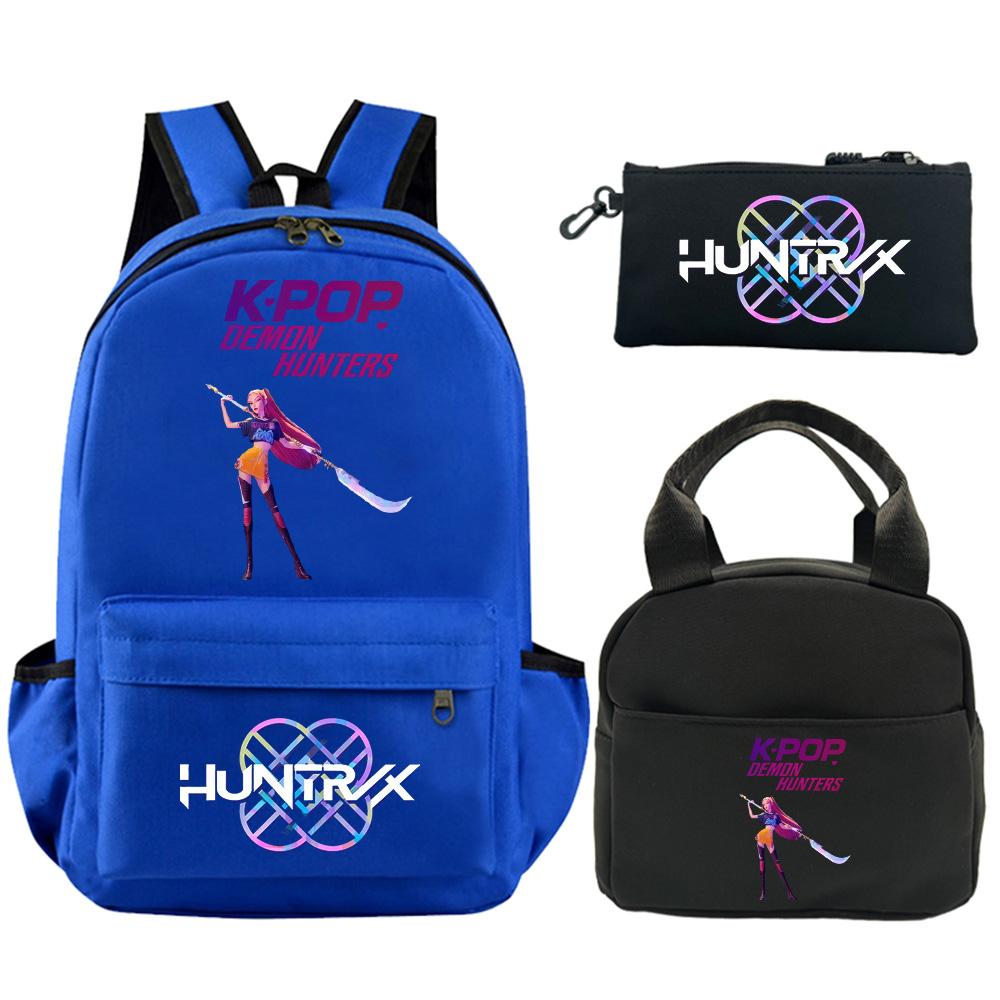 3-teiliges/Set Rucksack mit Cartoon-Print, mit Umhängetasche und Federmäppchen für Teenager, Schüler, Jungen, Mädchen, Schultasche, große Kapazität, wasserdicht, Buchrucksack, Kindergeschenk