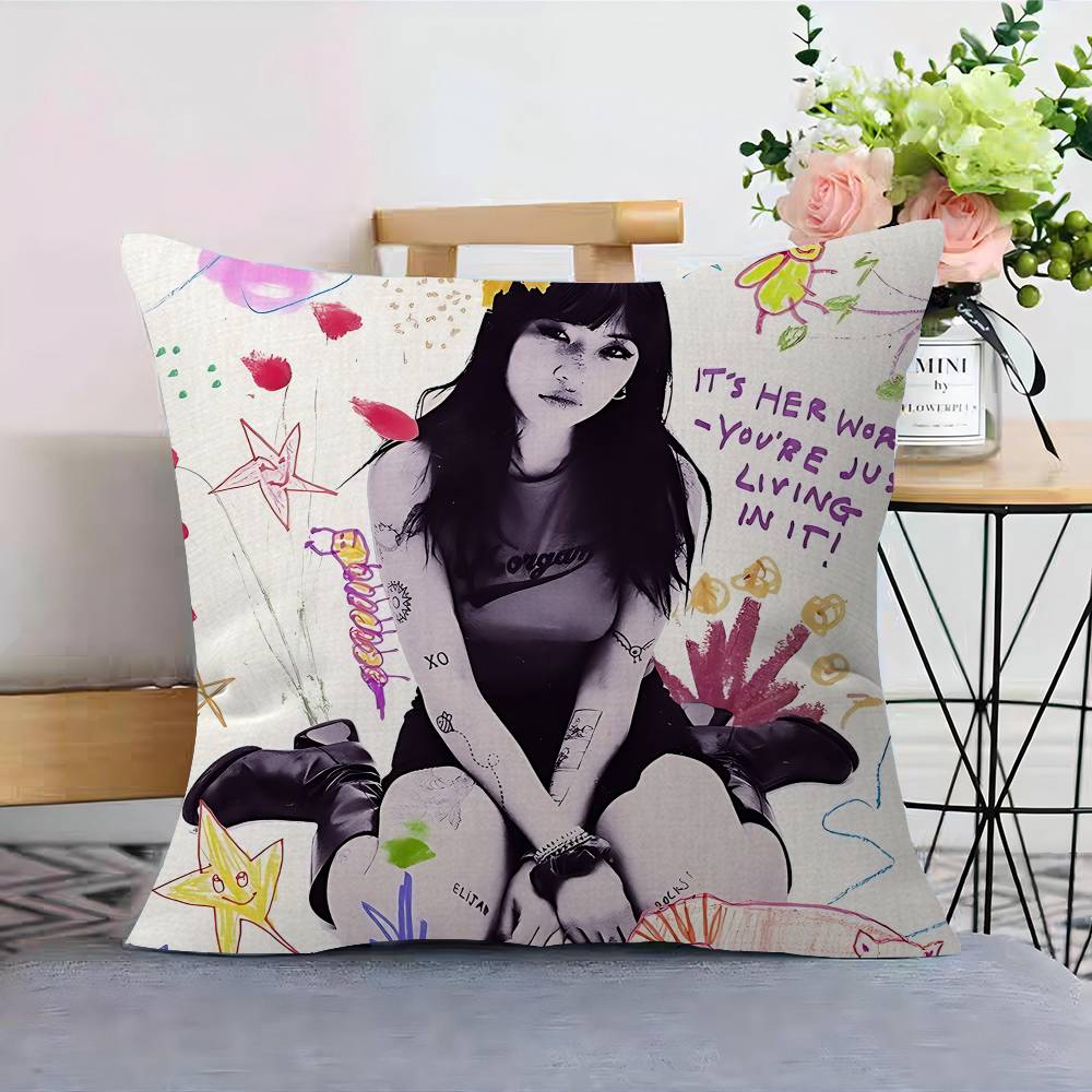 Singer BBeabadoobee Cushion Cover Pillow Cover Decor Pillowcase Printed Cushion Case For Couch