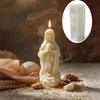 Virgin Prayer Modeling Scented Candle Silicone Mold Diy Religious Portrait Candle Holiday Decoration Plaster Mold