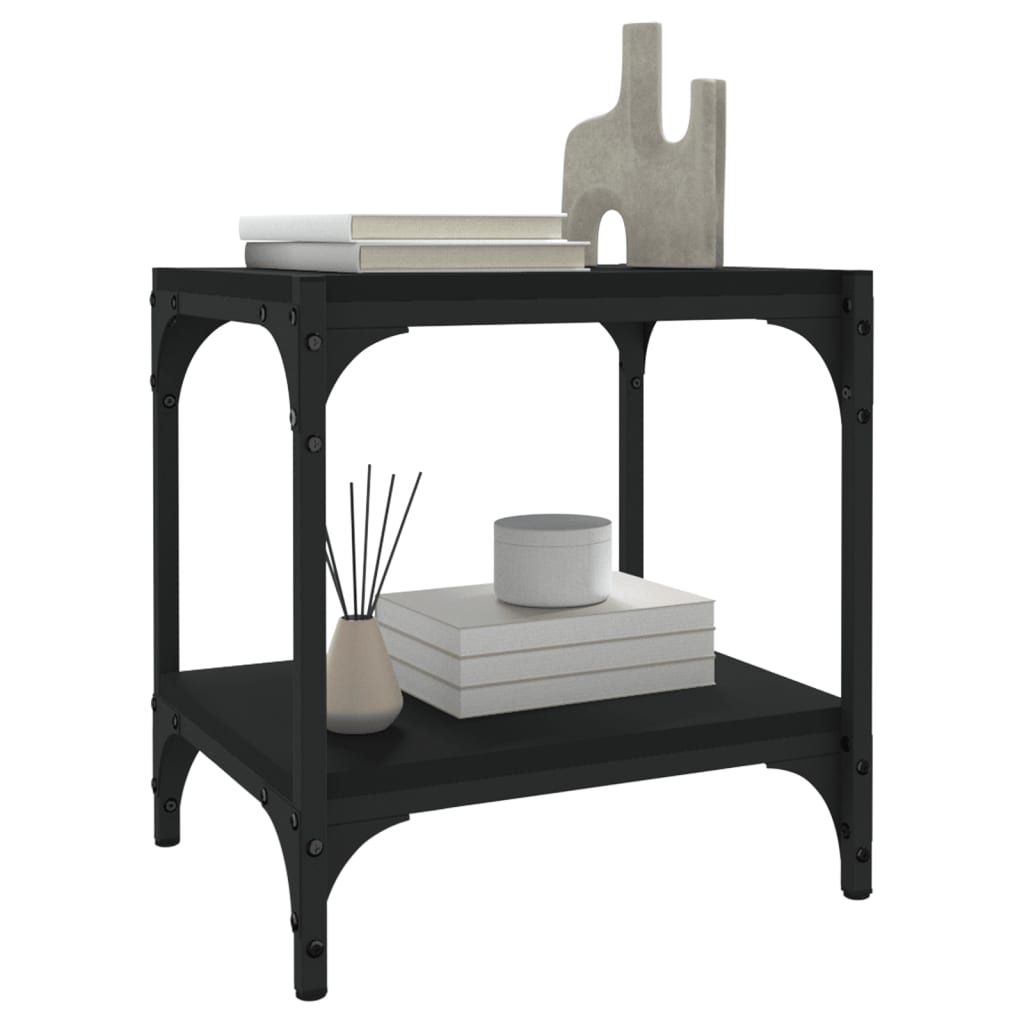 TV Stand Black 40 x 33 x 41 cm Particleboard and Steel
