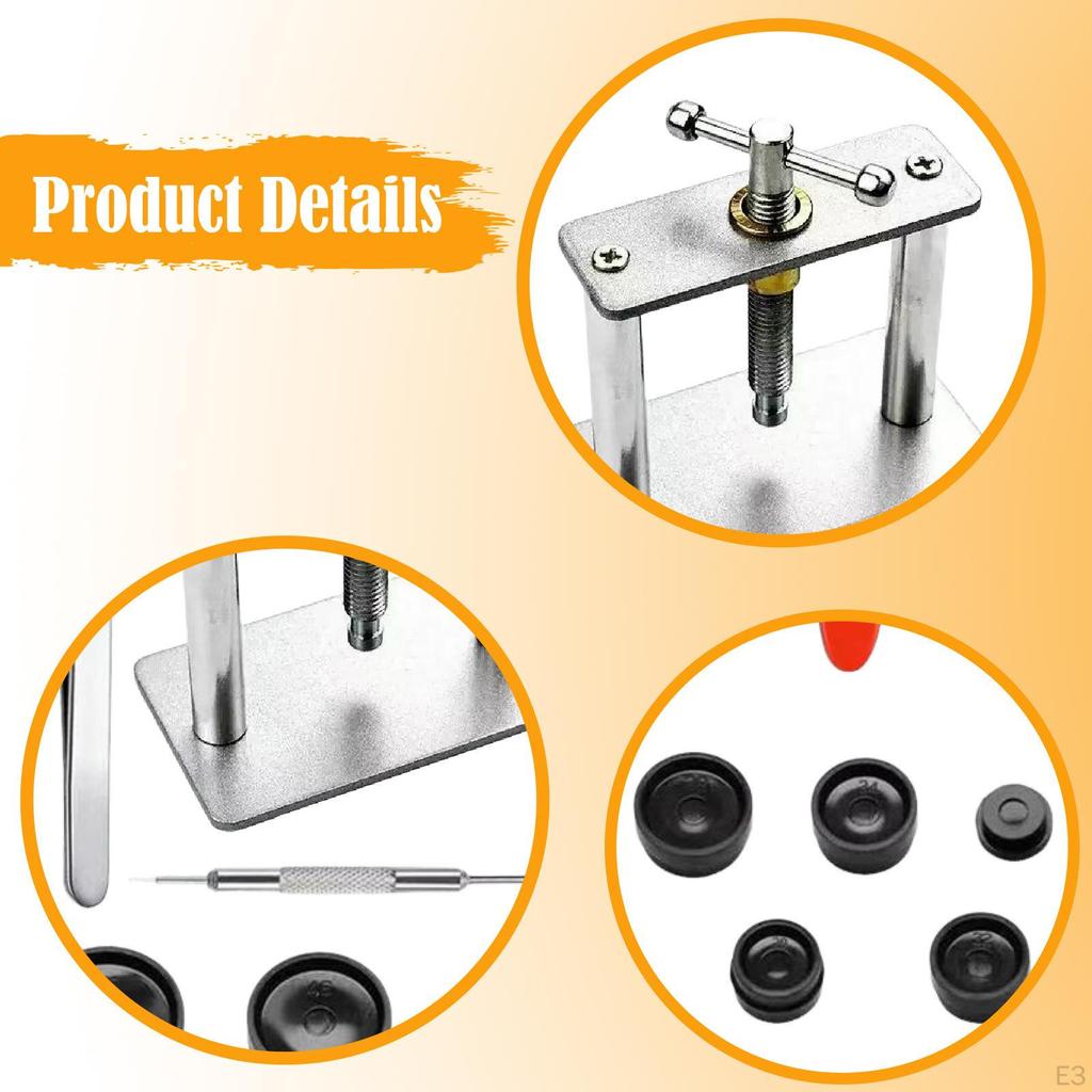 Watch Press Tool Set Back Case Closer, Portable, Watches Press, Watchmaker Repair