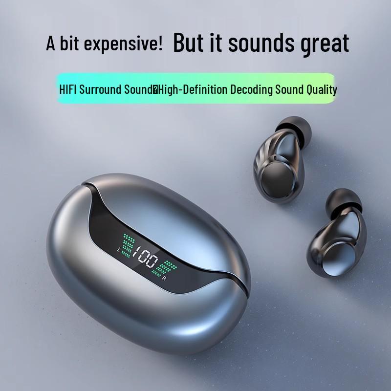 DX32 Wireless Bluetooth Headset with Digital Display, In-Ear Design, High-Quality Sound, and Ultra-Long Battery Life for Sports (2025 Model)