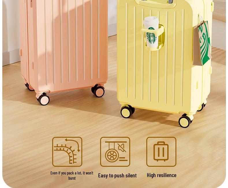 20-calowa walizka kabinowa na kółkach o dużej pojemności, z wytrzymałym zamkiem błyskawicznym, konstrukcją odporną na upadki i zamkiem szyfrowym