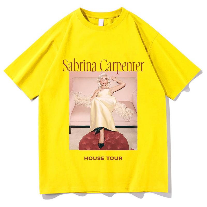 

Sabrina Carpenter House Tour Tshirt Unisex and Women New Summer Cotton Y2K Clothing Fashion Casual Oversized Short Sleeve Tops 4XL