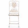 Elegant Shabby Chic Garden Chair in Ecru