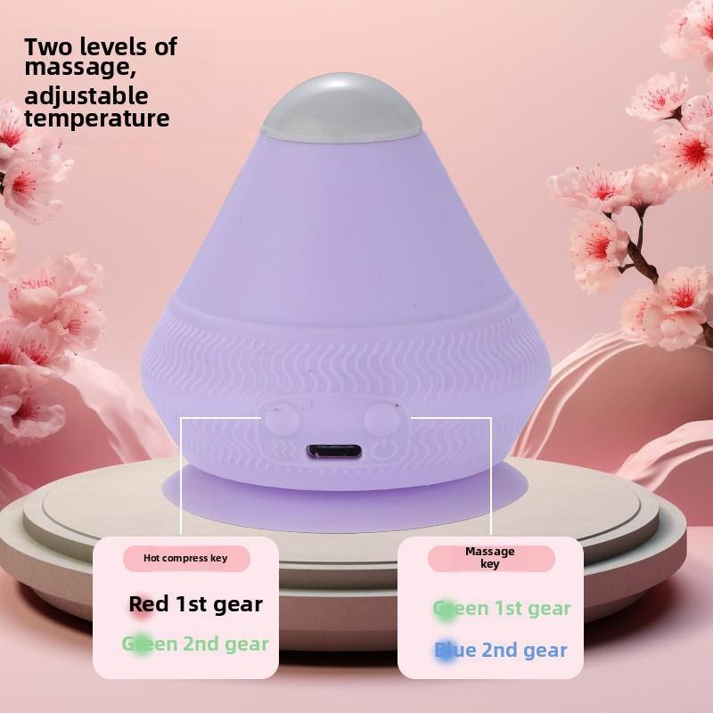 Smart Auto-Adhesive Muscle Recovery Ball-Multi-Zone Pulsation Massager for Feet/Neck/Back with Adjustable Heat & Vibration Modes
