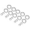 10Pcs Bird Parrots Leg Ring Outdoor Fly Training Activity Opening Clip Accessories#12